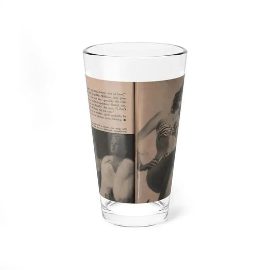 Anita Ekberg #348 - That Girl Anita Pocket Mag. '55 (Vintage Female Icon) Pint Glass 16oz 16oz - Go Mug Yourself