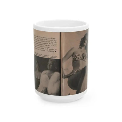 Anita Ekberg #348 - That Girl Anita Pocket Mag. '55 (Vintage Female Icon) White Coffee Mug 15oz - Go Mug Yourself