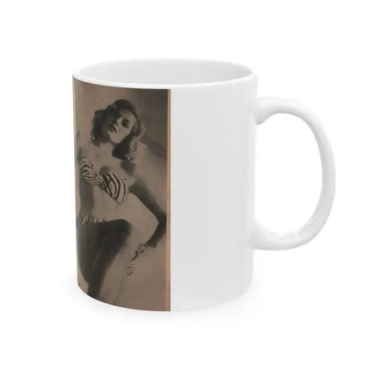 Anita Ekberg #348 - That Girl Anita Pocket Mag. '55 (Vintage Female Icon) White Coffee Mug - Go Mug Yourself
