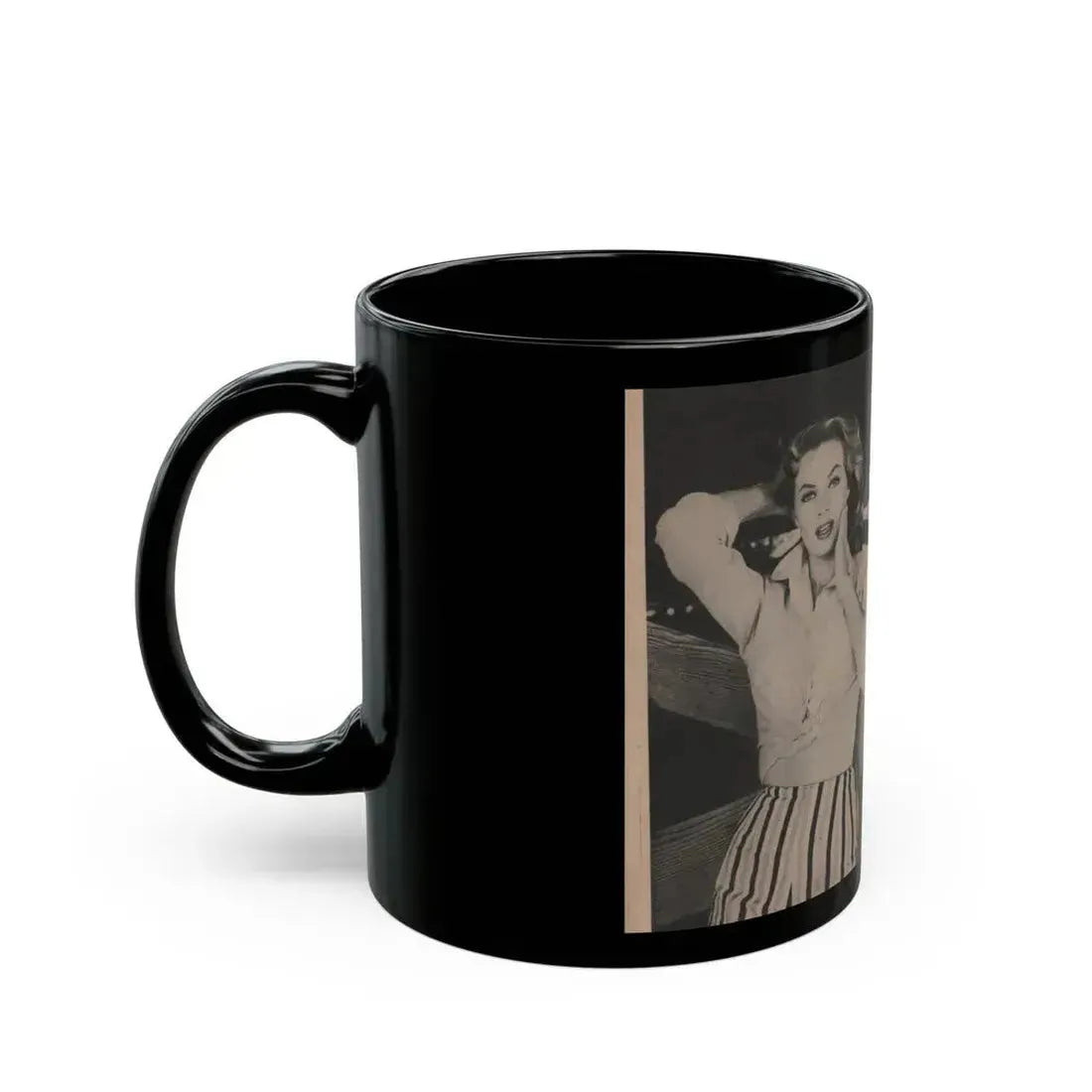 Anita Ekberg #349 - That Girl Anita Pocket Mag. '55 (Vintage Female Icon) Black Coffee Mug - Go Mug Yourself