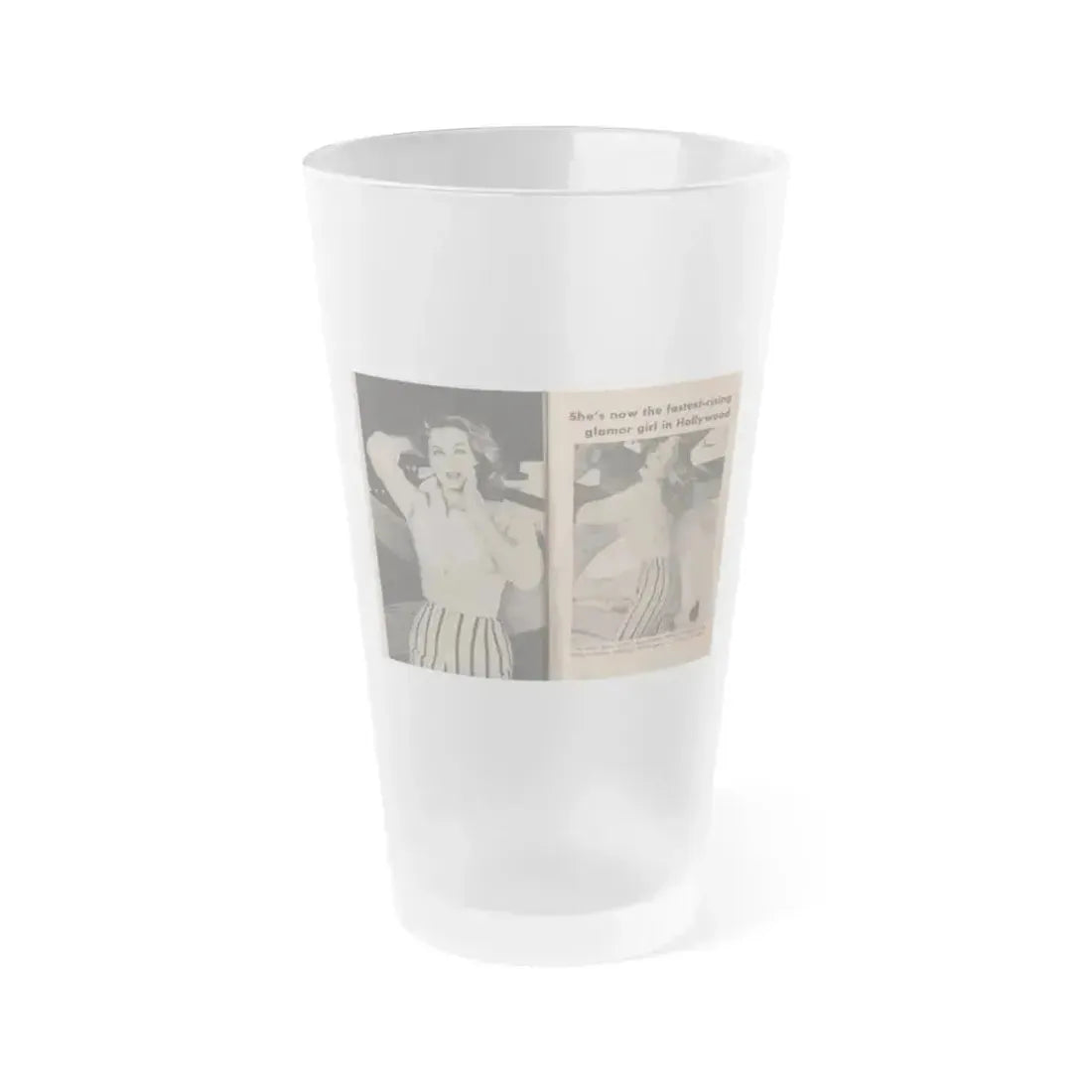 Anita Ekberg #349 - That Girl Anita Pocket Mag. '55 (Vintage Female Icon) Frosted Pint Glass 16oz 16oz Frosted - Go Mug Yourself