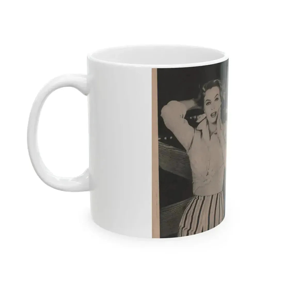 Anita Ekberg #349 - That Girl Anita Pocket Mag. '55 (Vintage Female Icon) White Coffee Mug - Go Mug Yourself