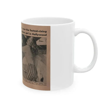 Anita Ekberg #349 - That Girl Anita Pocket Mag. '55 (Vintage Female Icon) White Coffee Mug - Go Mug Yourself
