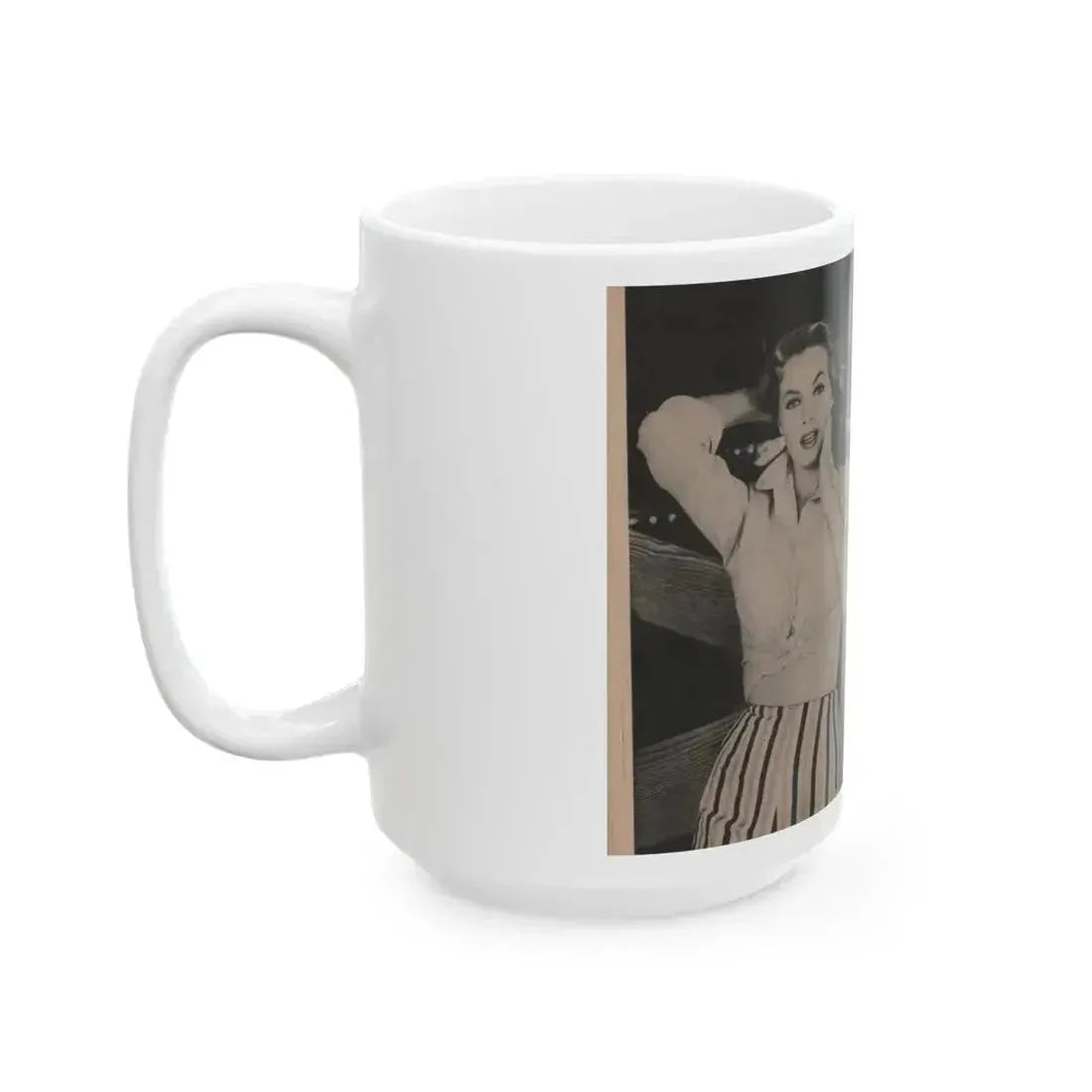 Anita Ekberg #349 - That Girl Anita Pocket Mag. '55 (Vintage Female Icon) White Coffee Mug - Go Mug Yourself