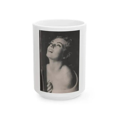 Anita Ekberg #350 - That Girl Anita Pocket Mag. '55 (Vintage Female Icon) White Coffee Mug 15oz - Go Mug Yourself