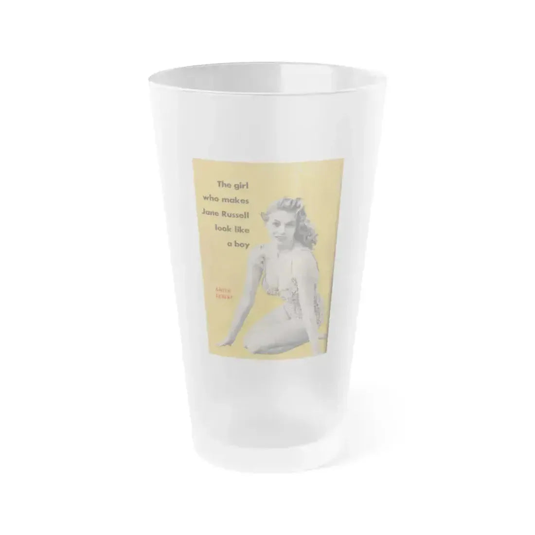 Anita Ekberg #351 - That Girl Anita '55 - Pocket Magazine (Vintage Female Icon) Frosted Pint Glass 16oz 16oz Frosted - Go Mug Yourself