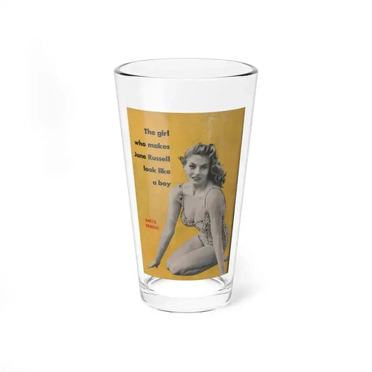 Anita Ekberg #351 - That Girl Anita '55 - Pocket Magazine (Vintage Female Icon) Pint Glass 16oz 16oz - Go Mug Yourself