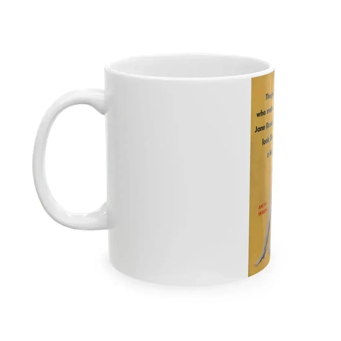 Anita Ekberg #351 - That Girl Anita '55 - Pocket Magazine (Vintage Female Icon) White Coffee Mug - Go Mug Yourself