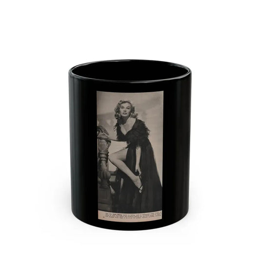 Anita Ekberg #352 - Modern Screen Mag. July '55 (Vintage Female Icon) Black Coffee Mug 11oz - Go Mug Yourself