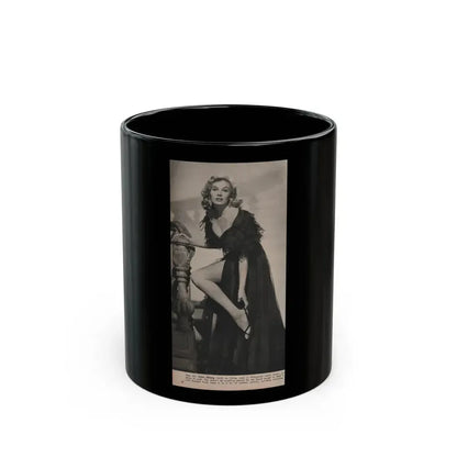 Anita Ekberg #352 - Modern Screen Mag. July '55 (Vintage Female Icon) Black Coffee Mug 11oz - Go Mug Yourself