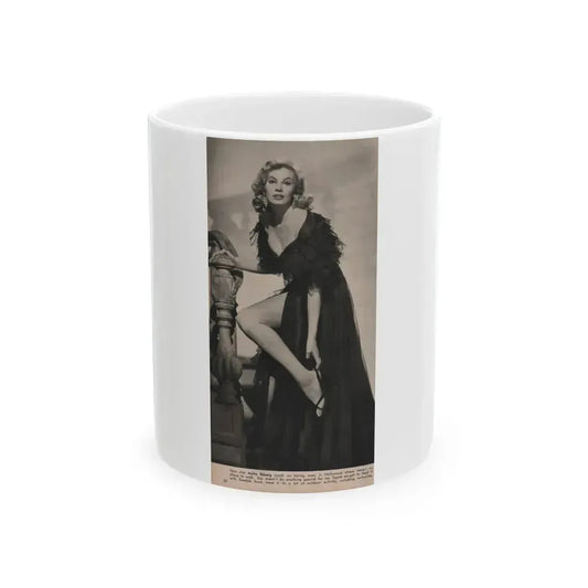Anita Ekberg #352 - Modern Screen Mag. July '55 (Vintage Female Icon) White Coffee Mug 11oz - Go Mug Yourself