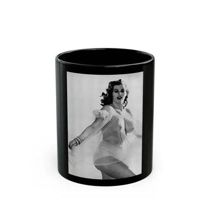 Anita Ekberg #361 - See through top (Vintage Female Icon) Black Coffee Mug 11oz - Go Mug Yourself
