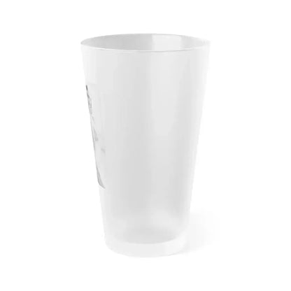 Anita Ekberg #361 - See through top (Vintage Female Icon) Frosted Pint Glass 16oz - Go Mug Yourself