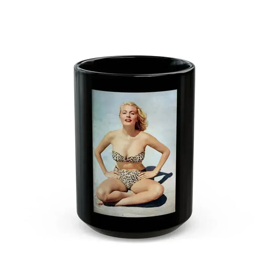 Anita Ekberg #362 (Vintage Female Icon) Black Coffee Mug 15oz - Go Mug Yourself