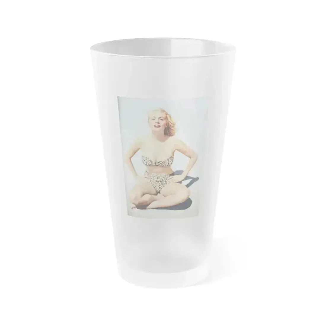Anita Ekberg #362 (Vintage Female Icon) Frosted Pint Glass 16oz 16oz Frosted - Go Mug Yourself