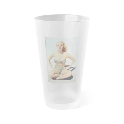 Anita Ekberg #362 (Vintage Female Icon) Frosted Pint Glass 16oz 16oz Frosted - Go Mug Yourself