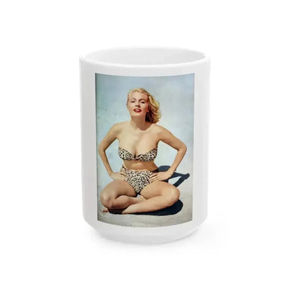 Anita Ekberg #362 (Vintage Female Icon) White Coffee Mug 15oz - Go Mug Yourself