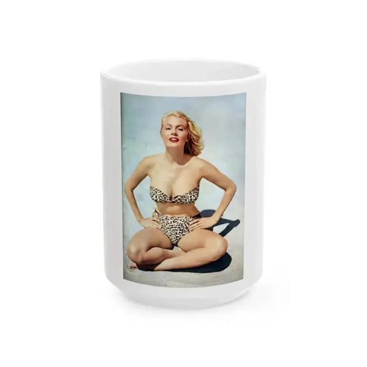 Anita Ekberg #362 (Vintage Female Icon) White Coffee Mug 15oz - Go Mug Yourself
