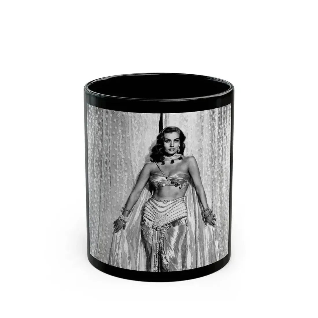 Anita Ekberg #369 (Vintage Female Icon) Black Coffee Mug 11oz - Go Mug Yourself