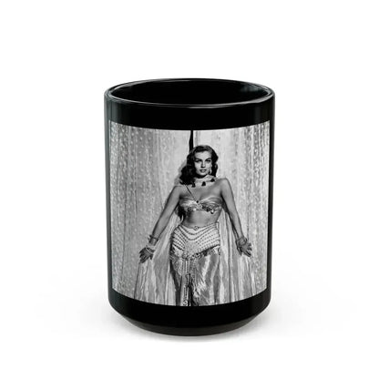 Anita Ekberg #369 (Vintage Female Icon) Black Coffee Mug 15oz - Go Mug Yourself