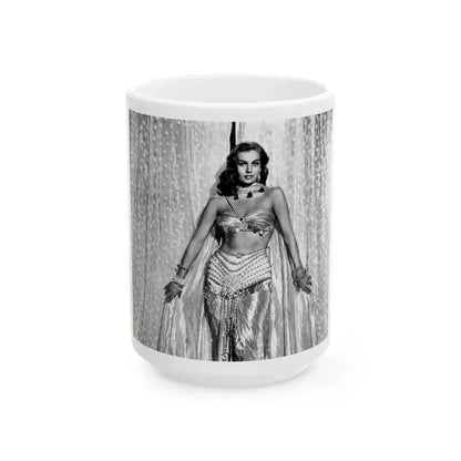 Anita Ekberg #369 (Vintage Female Icon) White Coffee Mug 15oz - Go Mug Yourself