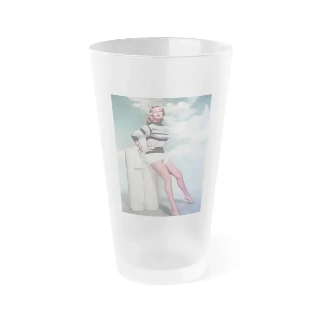 Anita Ekberg #373 (Vintage Female Icon) Frosted Pint Glass 16oz 16oz Frosted - Go Mug Yourself