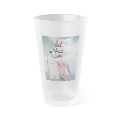 Anita Ekberg #373 (Vintage Female Icon) Frosted Pint Glass 16oz 16oz Frosted - Go Mug Yourself