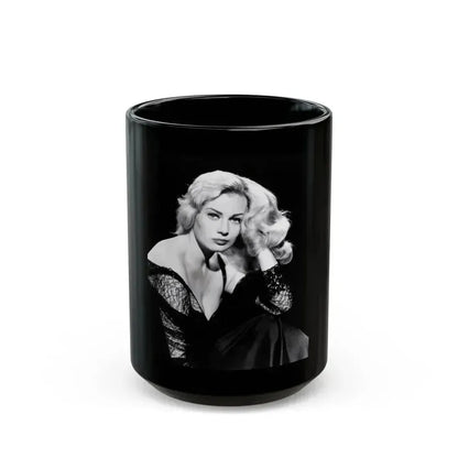 Anita Ekberg #382 (Vintage Female Icon) Black Coffee Mug 15oz - Go Mug Yourself