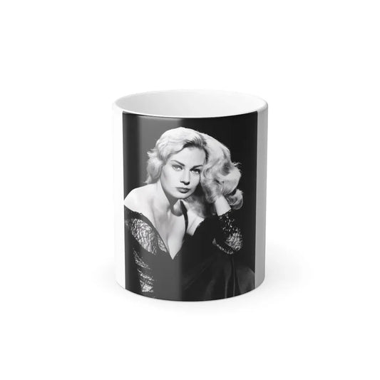 Anita Ekberg #382 (Vintage Female Icon) Color Changing Coffee Mug 11oz - Go Mug Yourself