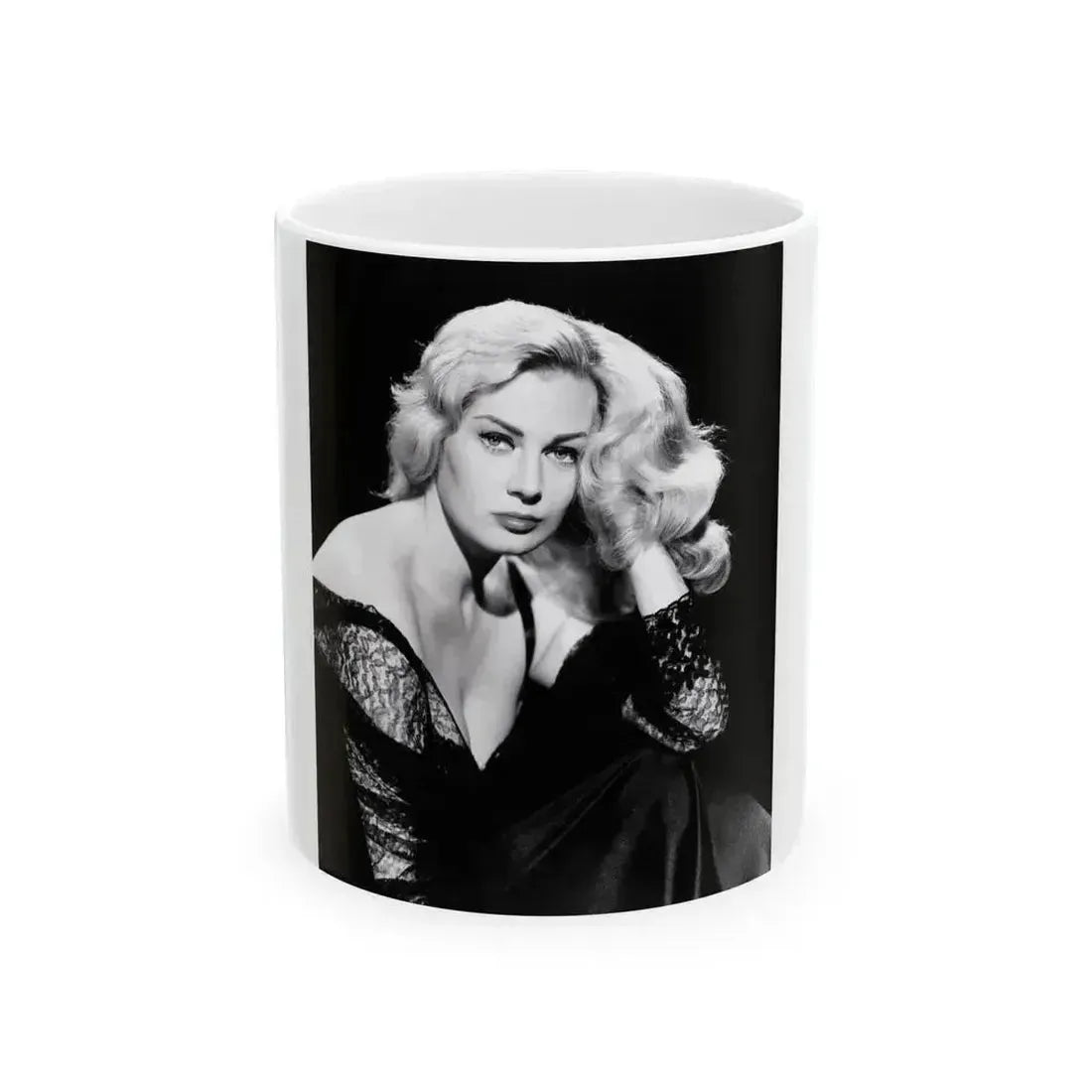 Anita Ekberg #382 (Vintage Female Icon) White Coffee Mug 11oz - Go Mug Yourself