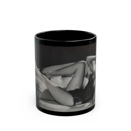 Anita Ekberg #390 - Femme Fatales Mag. Aug. '98 - 1 B&W Centerfold Photo (Vintage Female Icon) Black Coffee Mug 11oz - Go Mug Yourself