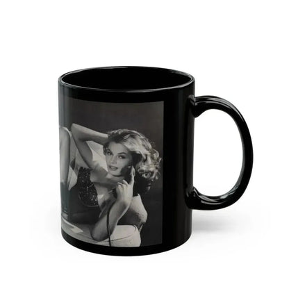 Anita Ekberg #390 - Femme Fatales Mag. Aug. '98 - 1 B&W Centerfold Photo (Vintage Female Icon) Black Coffee Mug - Go Mug Yourself