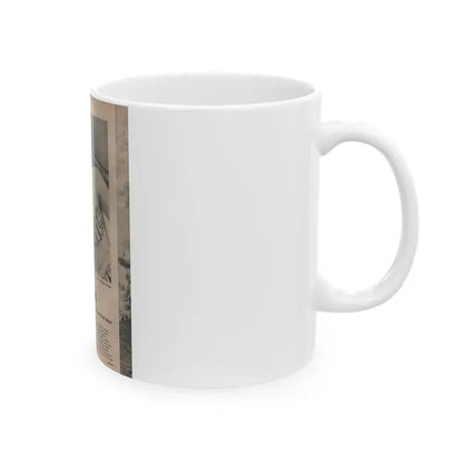 Anita Ekberg #391 - Fabulous Females Mag. Issue #1 '55 - 1 B&W & More (Vintage Female Icon) White Coffee Mug - Go Mug Yourself