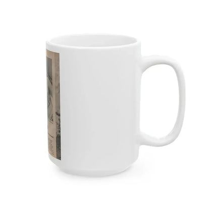 Anita Ekberg #391 - Fabulous Females Mag. Issue #1 '55 - 1 B&W & More (Vintage Female Icon) White Coffee Mug - Go Mug Yourself