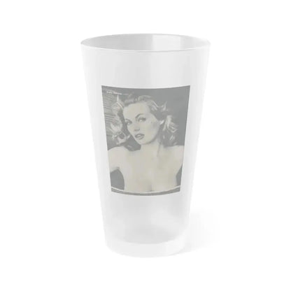 Anita Ekberg #393 - Fabulous Females Mag. Issue #1 '55 - 1 B&W Photo (Vintage Female Icon) Frosted Pint Glass 16oz 16oz Frosted - Go Mug Yourself