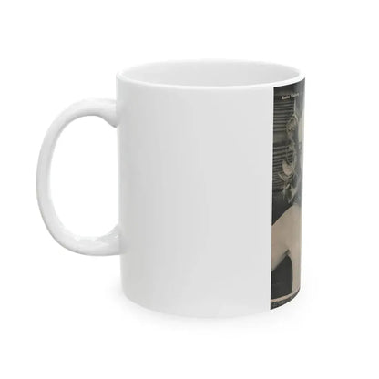Anita Ekberg #393 - Fabulous Females Mag. Issue #1 '55 - 1 B&W Photo (Vintage Female Icon) White Coffee Mug - Go Mug Yourself