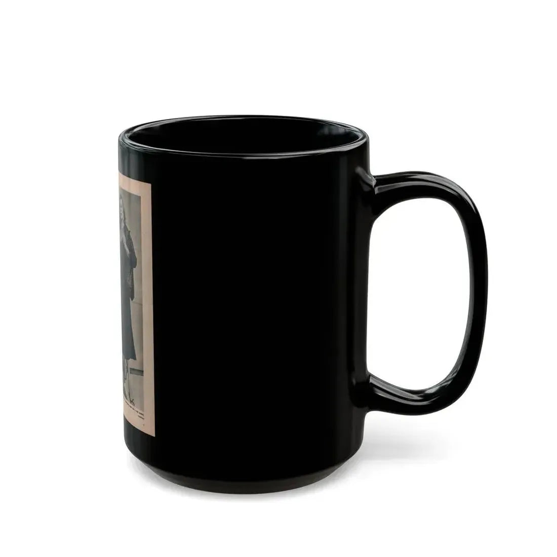 Anita Ekberg #394 - Fabulous Females Mag. Issue #1 '55 - 1 B&W (Vintage Female Icon) Black Coffee Mug - Go Mug Yourself