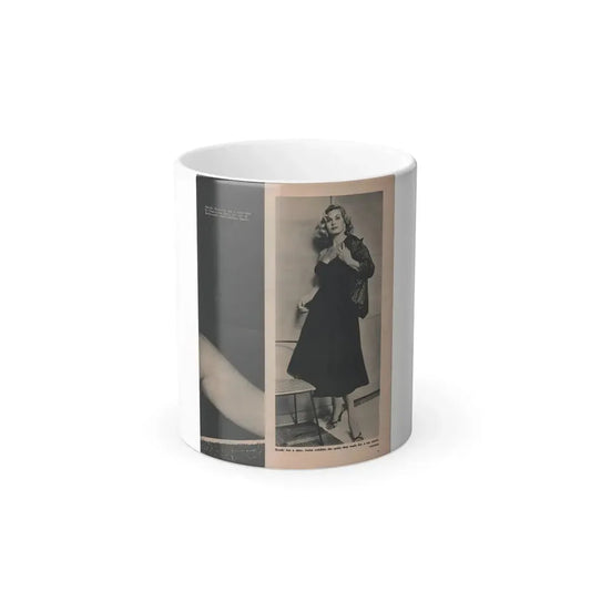 Anita Ekberg #394 - Fabulous Females Mag. Issue #1 '55 - 1 B&W (Vintage Female Icon) Color Changing Mug 11oz 11oz - Go Mug Yourself