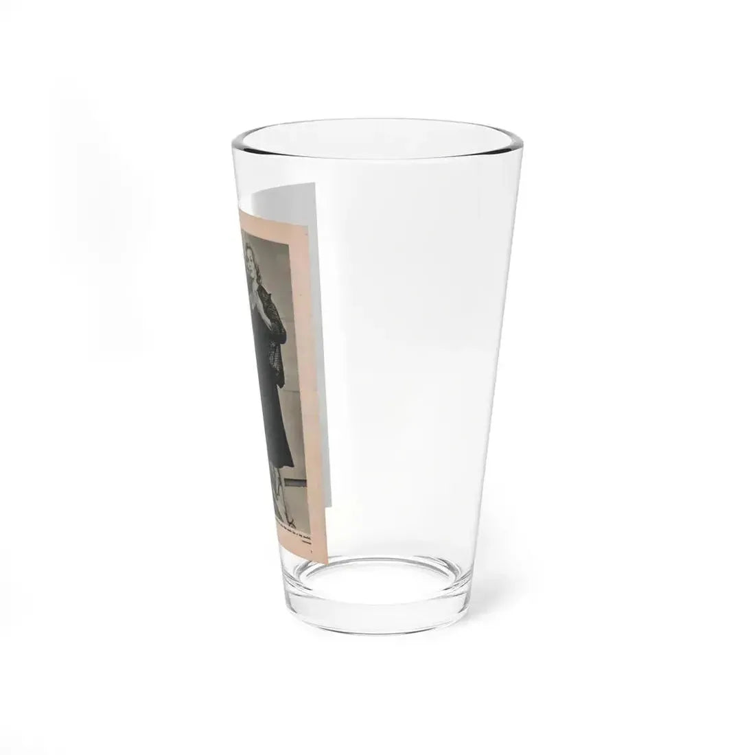 Anita Ekberg #394 - Fabulous Females Mag. Issue #1 '55 - 1 B&W (Vintage Female Icon) Pint Glass 16oz - Go Mug Yourself