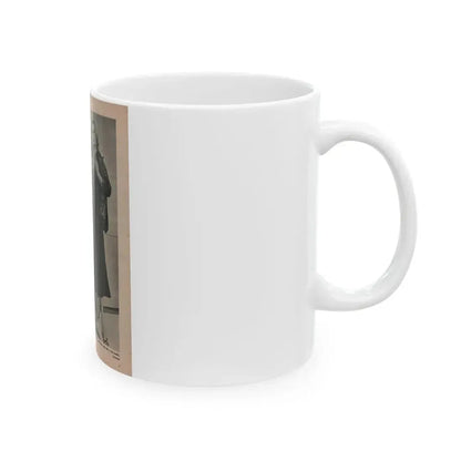 Anita Ekberg #394 - Fabulous Females Mag. Issue #1 '55 - 1 B&W (Vintage Female Icon) White Coffee Mug - Go Mug Yourself