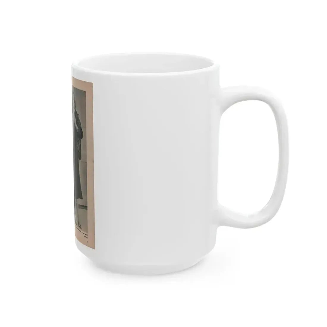 Anita Ekberg #394 - Fabulous Females Mag. Issue #1 '55 - 1 B&W (Vintage Female Icon) White Coffee Mug - Go Mug Yourself
