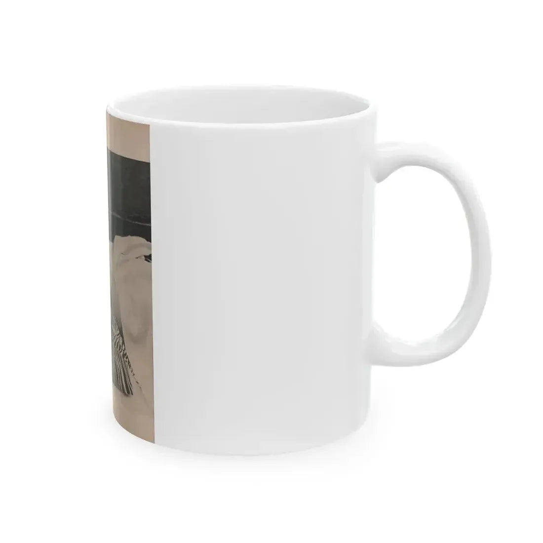Anita Ekberg #395 - Fabulous Females Mag. Issue #1 '55 - Part of B&W Centerfold (Vintage Female Icon) White Coffee Mug - Go Mug Yourself