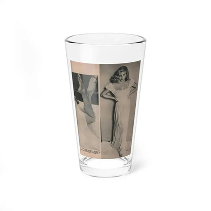 Anita Ekberg #396 - Fabulous Females Mag. Issue #1 '55 - Part of B&W Centerfold & 1 More (Vintage Female Icon) Pint Glass 16oz 16oz - Go Mug Yourself