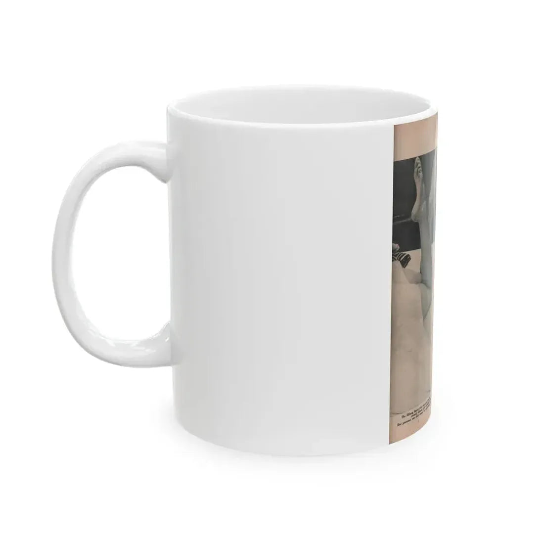 Anita Ekberg #396 - Fabulous Females Mag. Issue #1 '55 - Part of B&W Centerfold & 1 More (Vintage Female Icon) White Coffee Mug - Go Mug Yourself