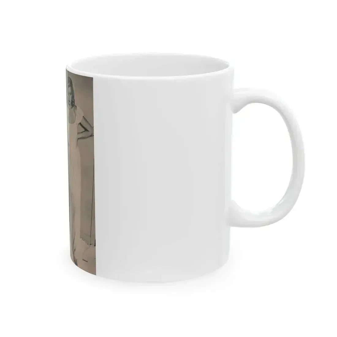 Anita Ekberg #396 - Fabulous Females Mag. Issue #1 '55 - Part of B&W Centerfold & 1 More (Vintage Female Icon) White Coffee Mug - Go Mug Yourself