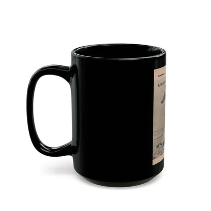 Anita Ekberg #397 - Fabulous Females Mag. Issue #1 '55 - 1 B&W Photo & Caption (Vintage Female Icon) Black Coffee Mug - Go Mug Yourself