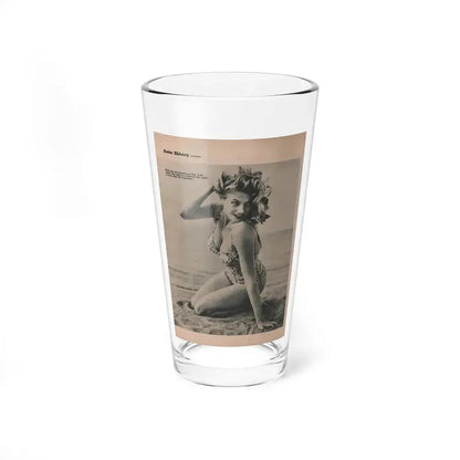 Anita Ekberg #397 - Fabulous Females Mag. Issue #1 '55 - 1 B&W Photo & Caption (Vintage Female Icon) Pint Glass 16oz 16oz - Go Mug Yourself