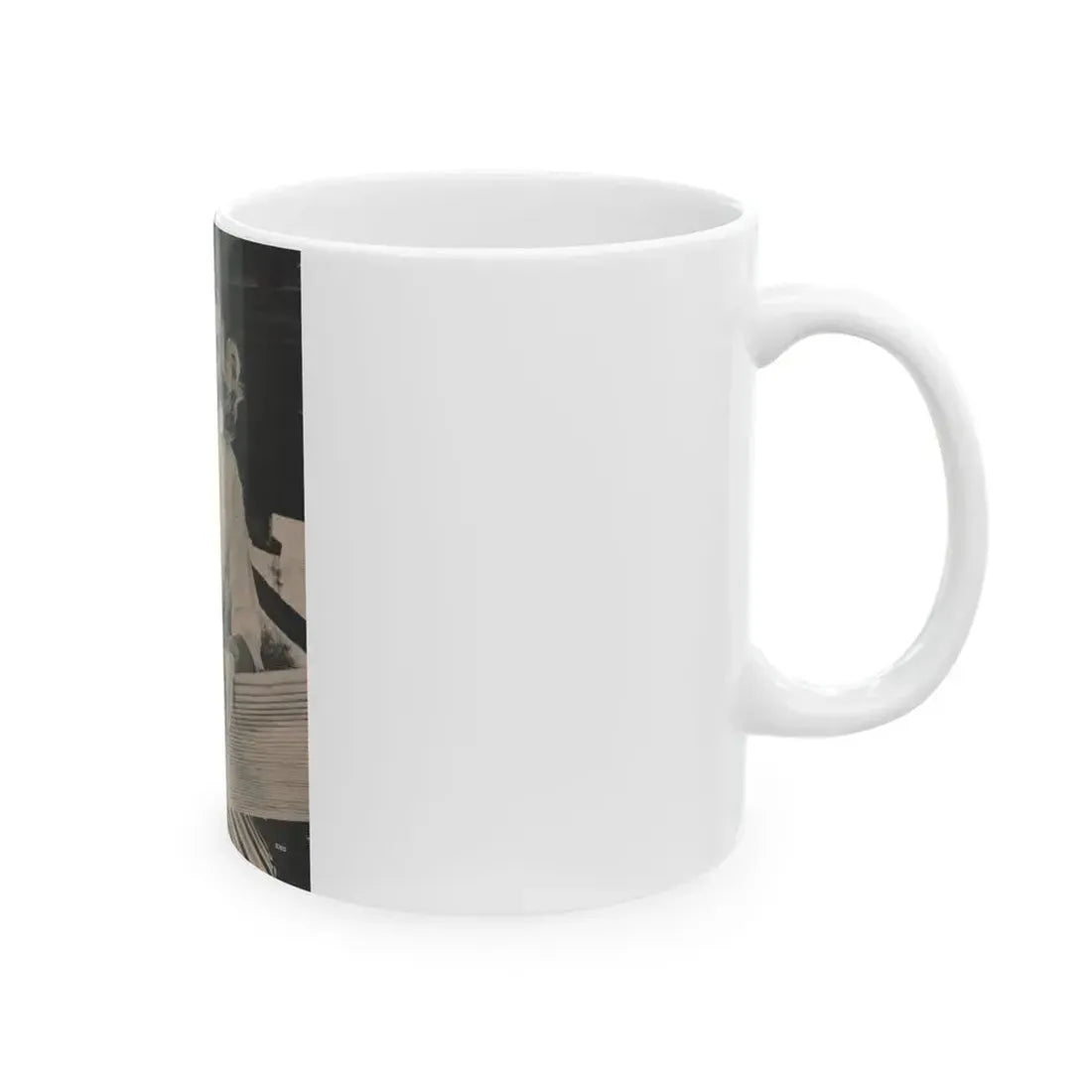 Anita Ekberg #398 - Fabulous Females Mag. Issue #1 '55 - 1 B&W Photo & Caption (Vintage Female Icon) White Coffee Mug - Go Mug Yourself
