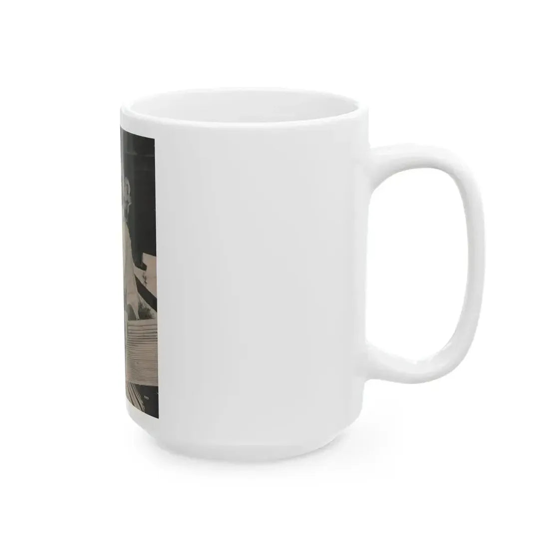 Anita Ekberg #398 - Fabulous Females Mag. Issue #1 '55 - 1 B&W Photo & Caption (Vintage Female Icon) White Coffee Mug - Go Mug Yourself