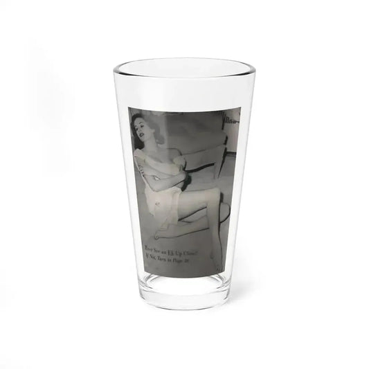 Anita Ekberg #400 - PHOTO Digest Mag. Nov. '55 - Inside of Cover 1 B&W Pic (Vintage Female Icon) Pint Glass 16oz 16oz - Go Mug Yourself